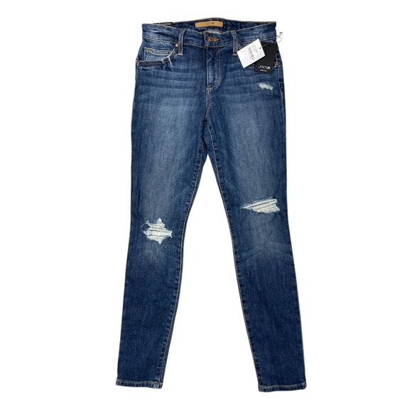 NEW Joes Jeans Aveline Skinny Ankle Jeans 26 Dark Ripped Distressed Denim NWT - Picture 1 of 6